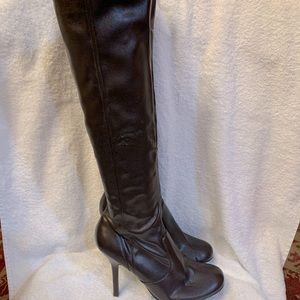Jessica Simpson knee high faux leather boots•sz 9